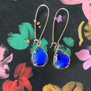 Kendra SCOTT blue drop earrings